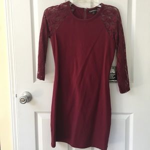 Brand new Express maroon dress size M